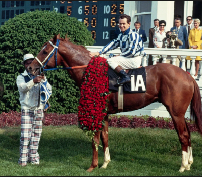 Secretariat 1973 Kentucky Derby Winner Publicity photo of Secretariat and jockey from the 1973 Kentucky Derby